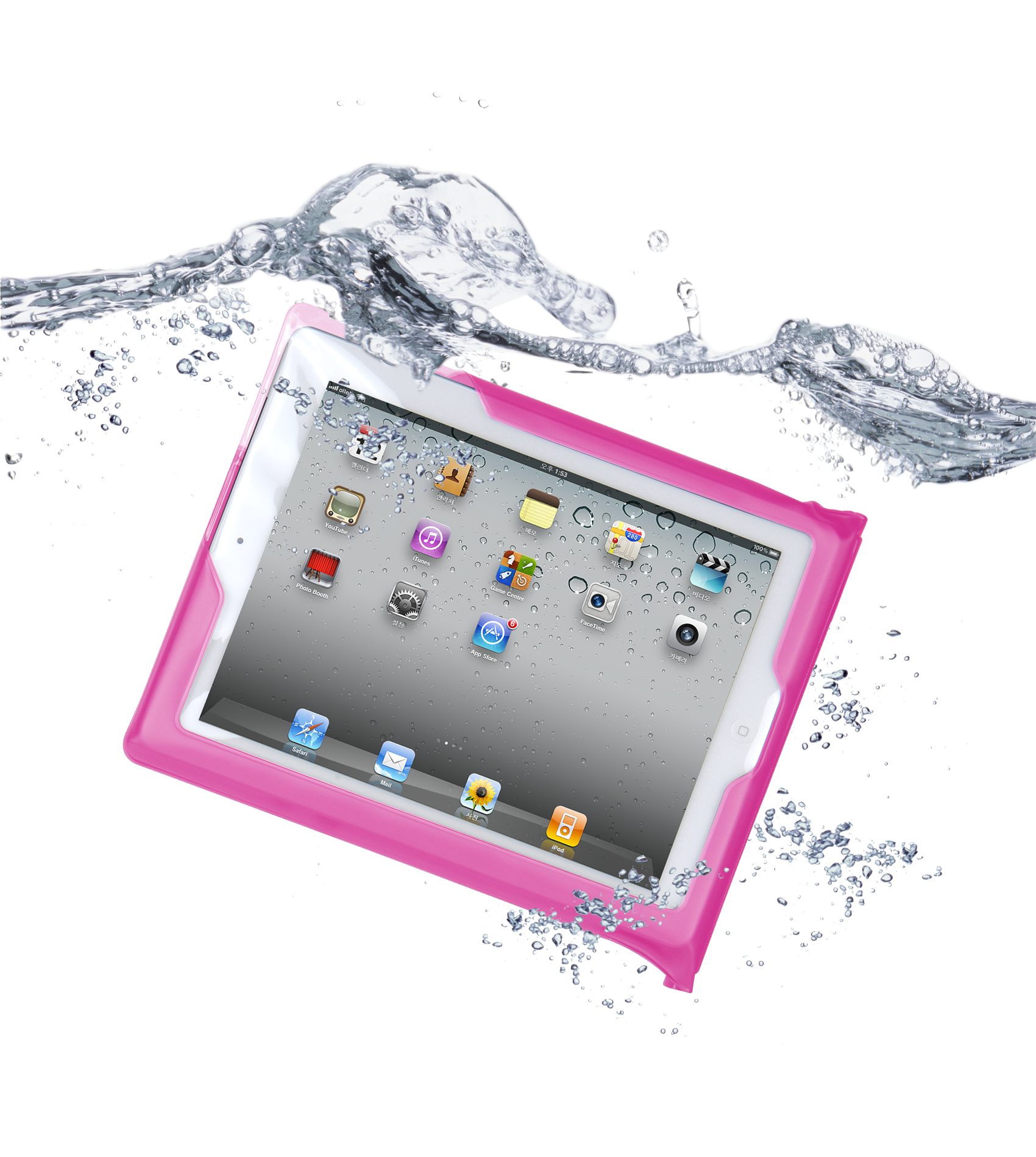 DiCAPac Tablet Tasche wasserdicht für iPad™ pink