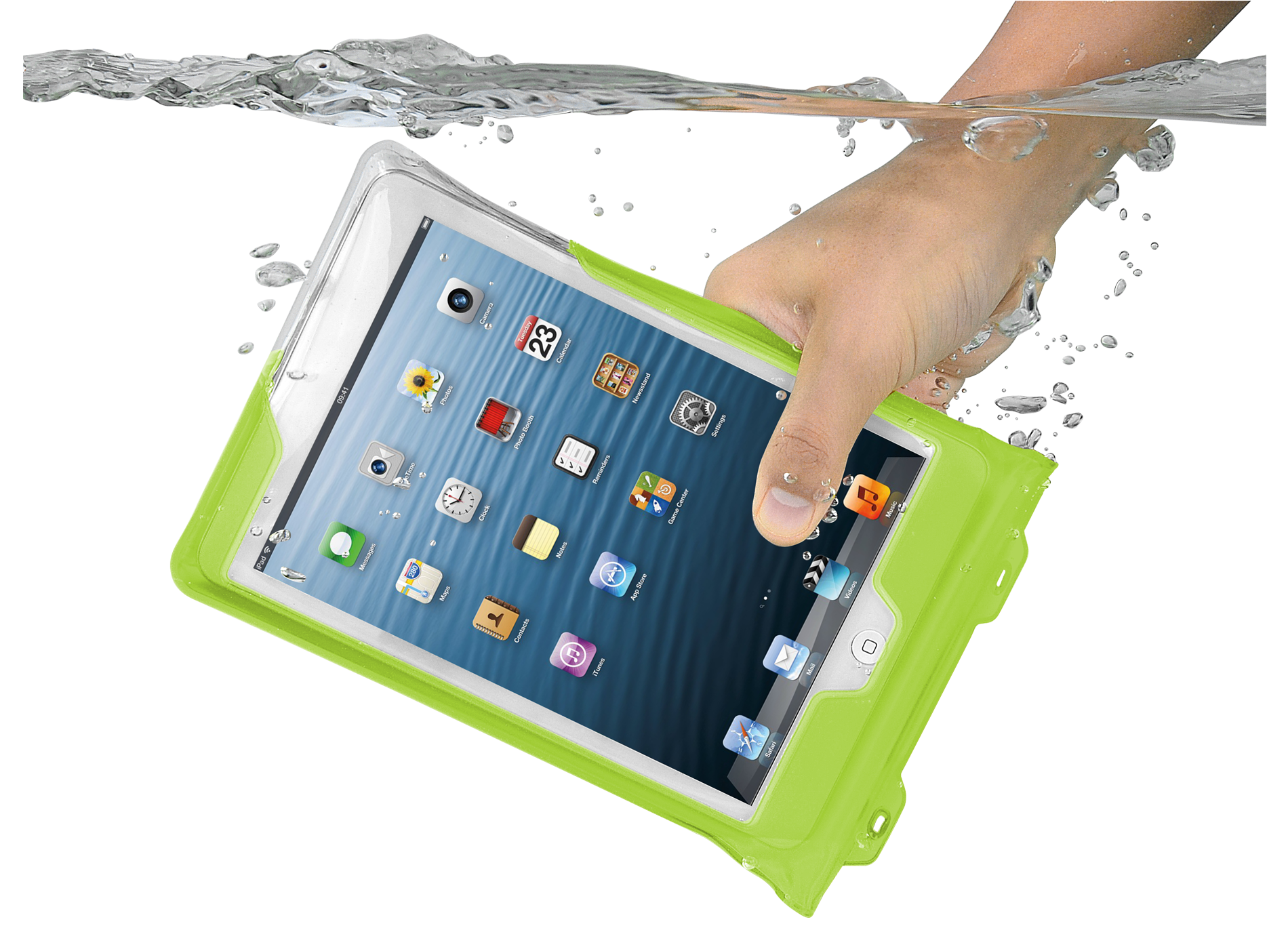 DiCAPac Mini Tablet Tasche wasserdicht für iPad™, Grün