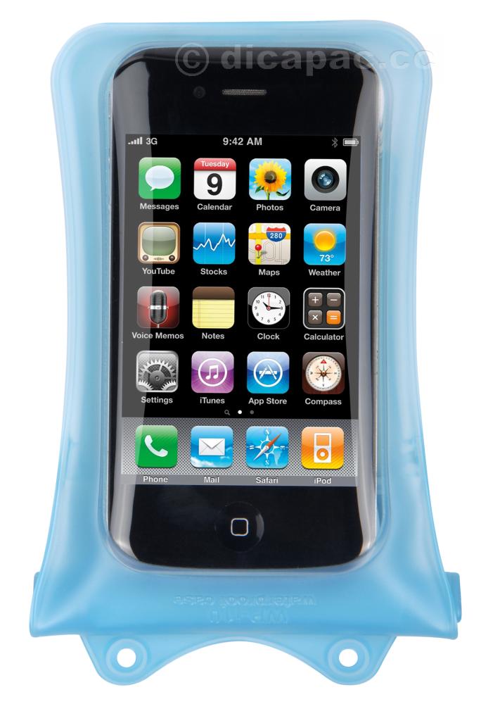 DiCAPac Mini-Smartphone Case wasserdicht blau