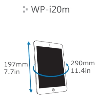 DiCAPac Mini Tablet Tasche wasserdicht für iPad™, Weiß