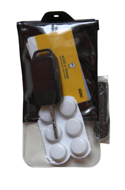 DiCAPac wasserdichter Dokumentenbeutel, Allzwecktasche medium, Schwarz