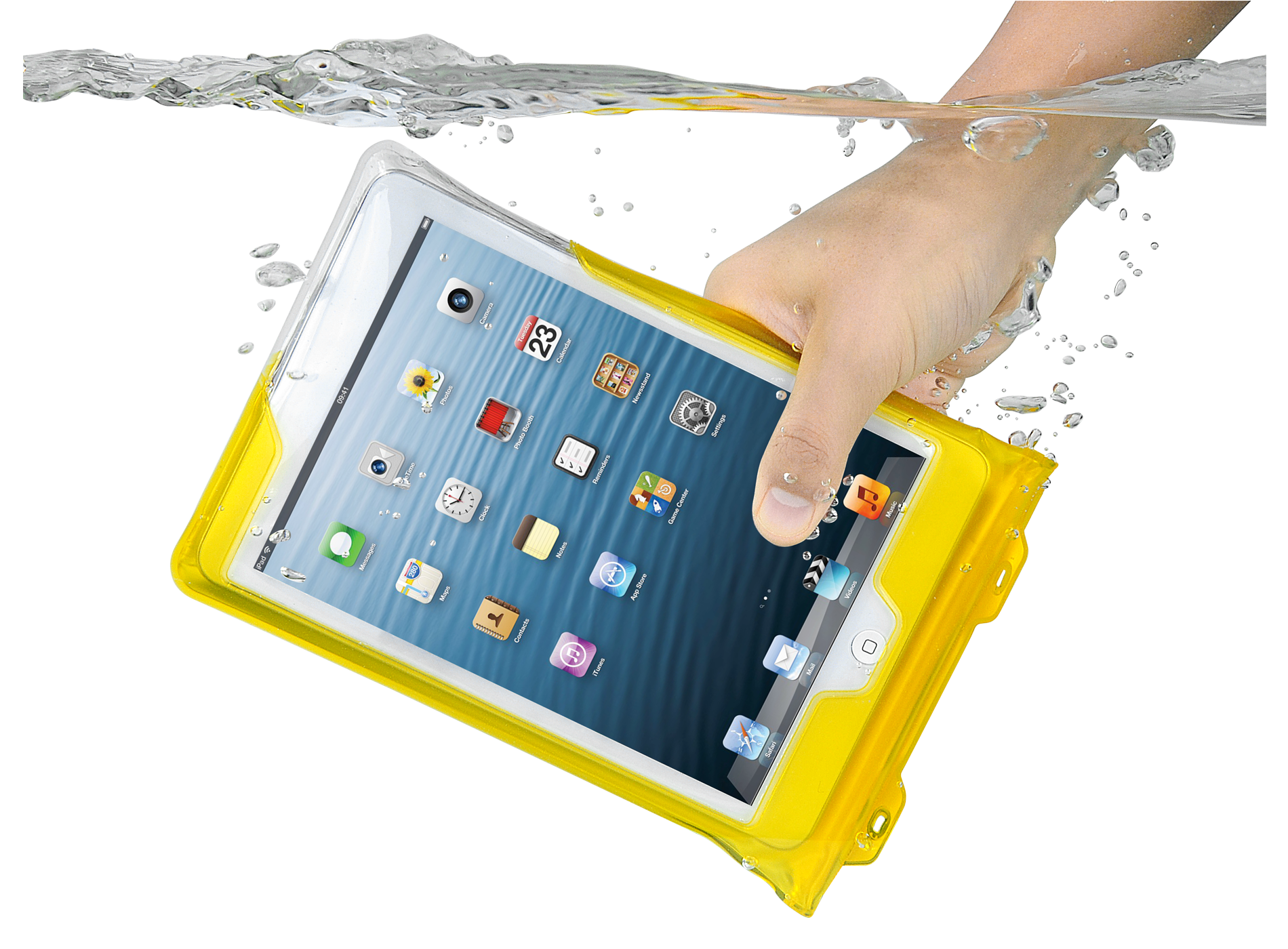 DiCAPac Mini Tablet Tasche wasserdicht für iPad™, Gelb
