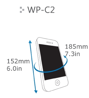 DiCAPac Smartphone-Tasche medium, wasserdicht, weiß