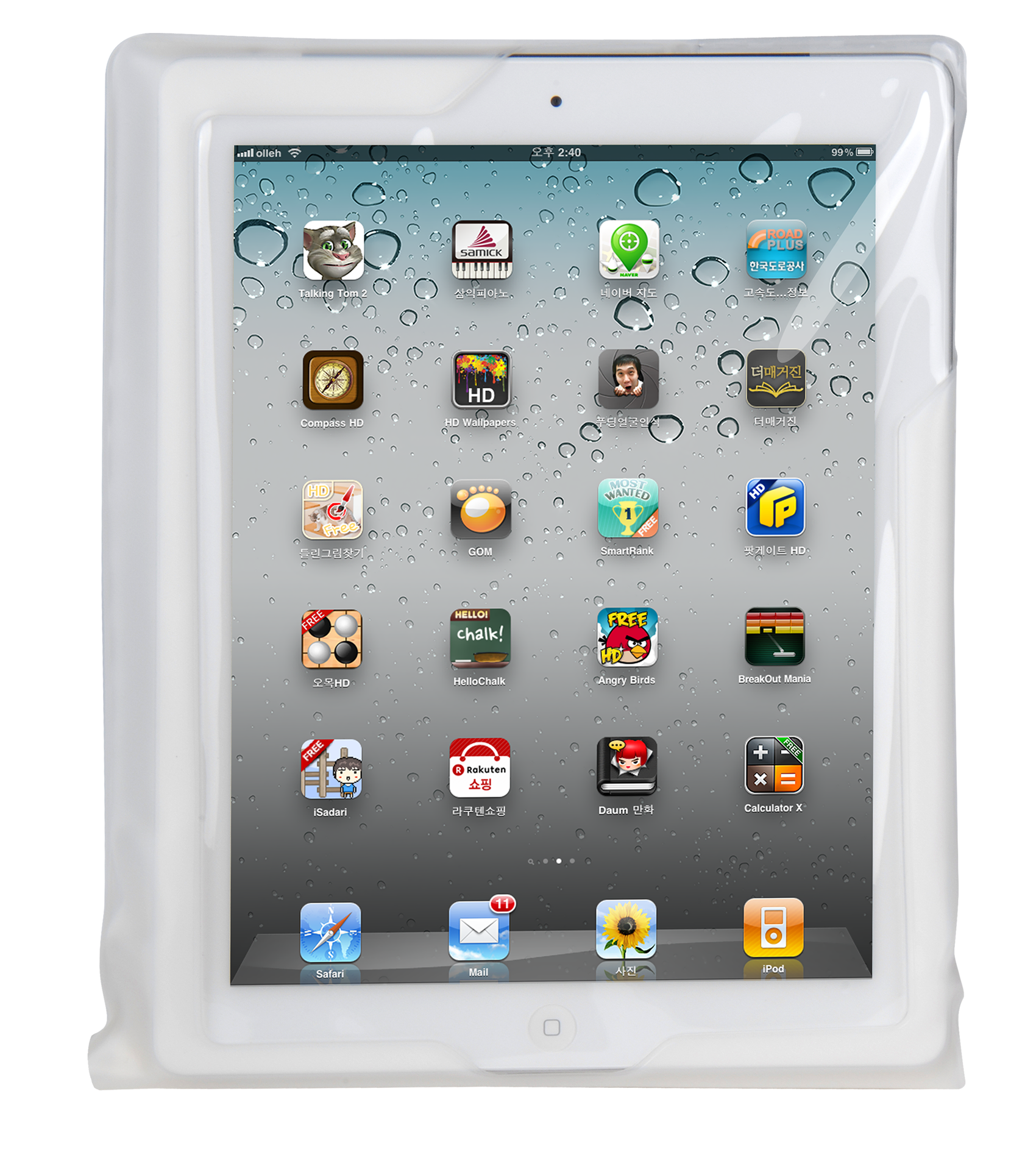 DiCAPac Tablet Tasche wasserdicht für iPad™ weiß
