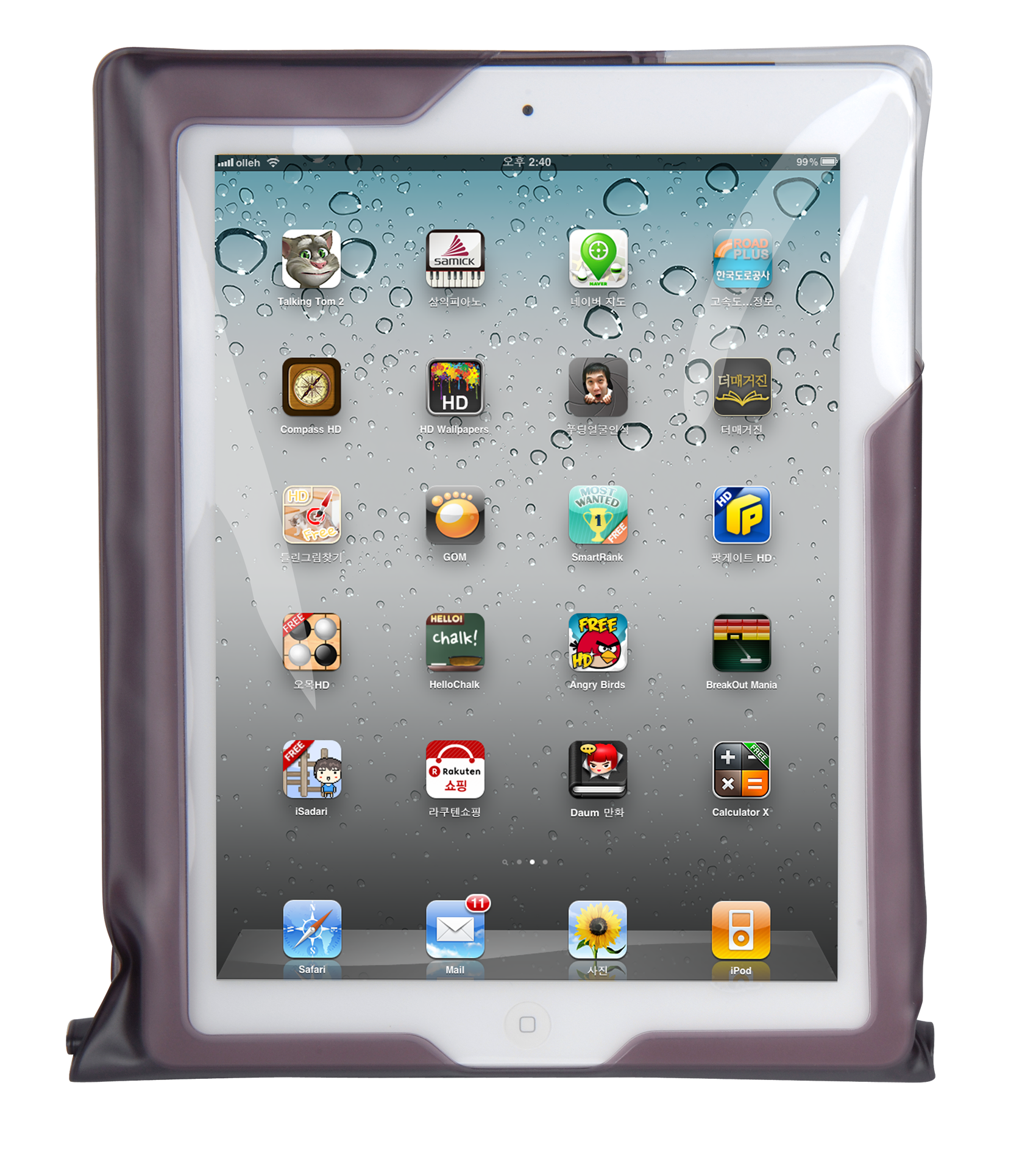 DiCAPac Tablet Tasche wasserdicht für iPad™ schwarz
